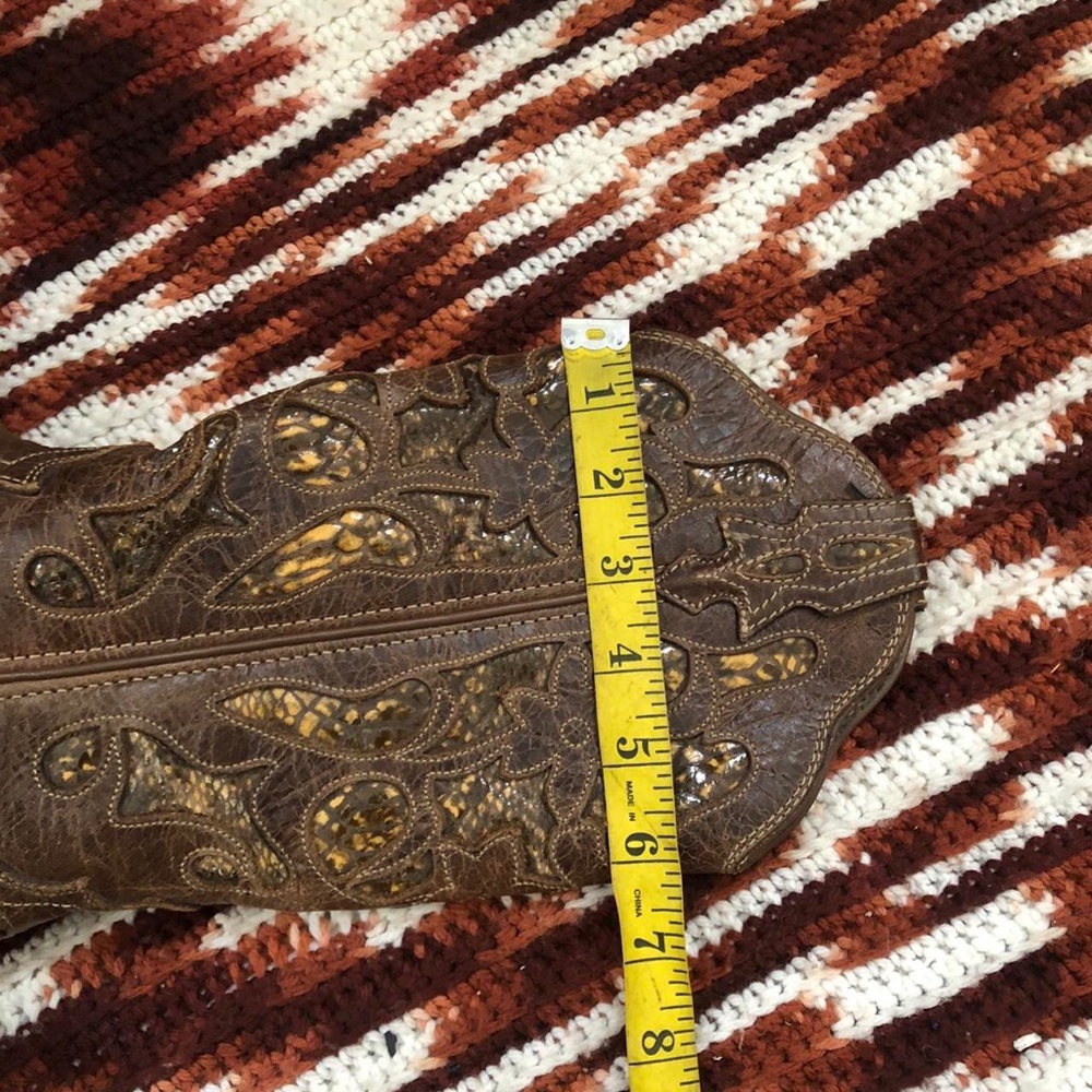 Twisted X Steppin’out Chocolate Brown Python Inla… - image 7